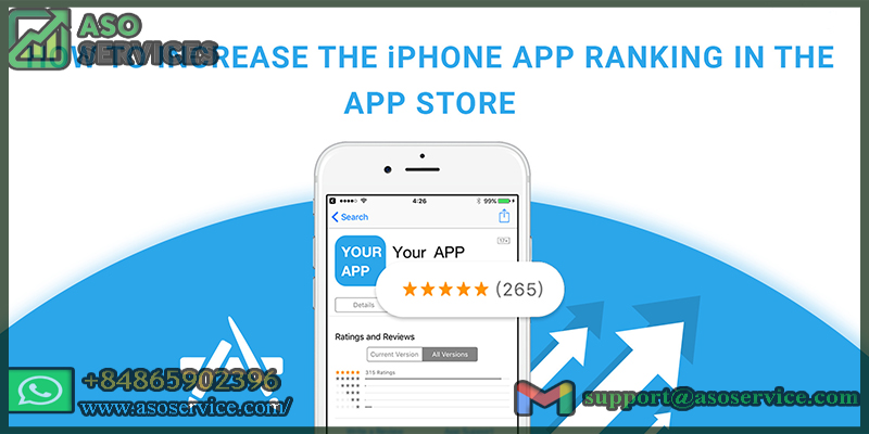 iOS reviews, ratings increase app ranking