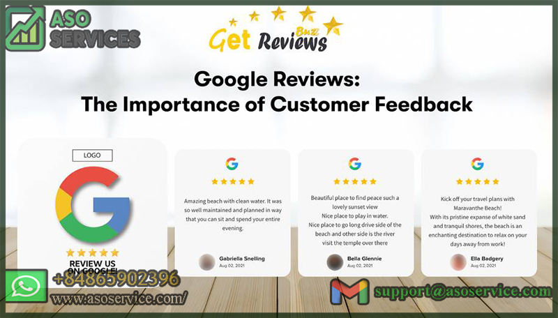 Google Reviews and ratings help to establish credibility